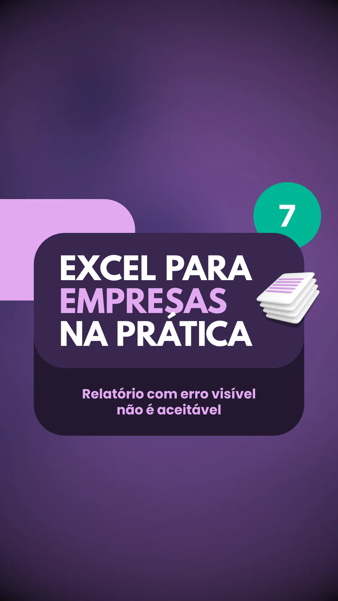 Capa do vídeo: SEERRO() em relatórios: quando usar e quando corrigir a base
