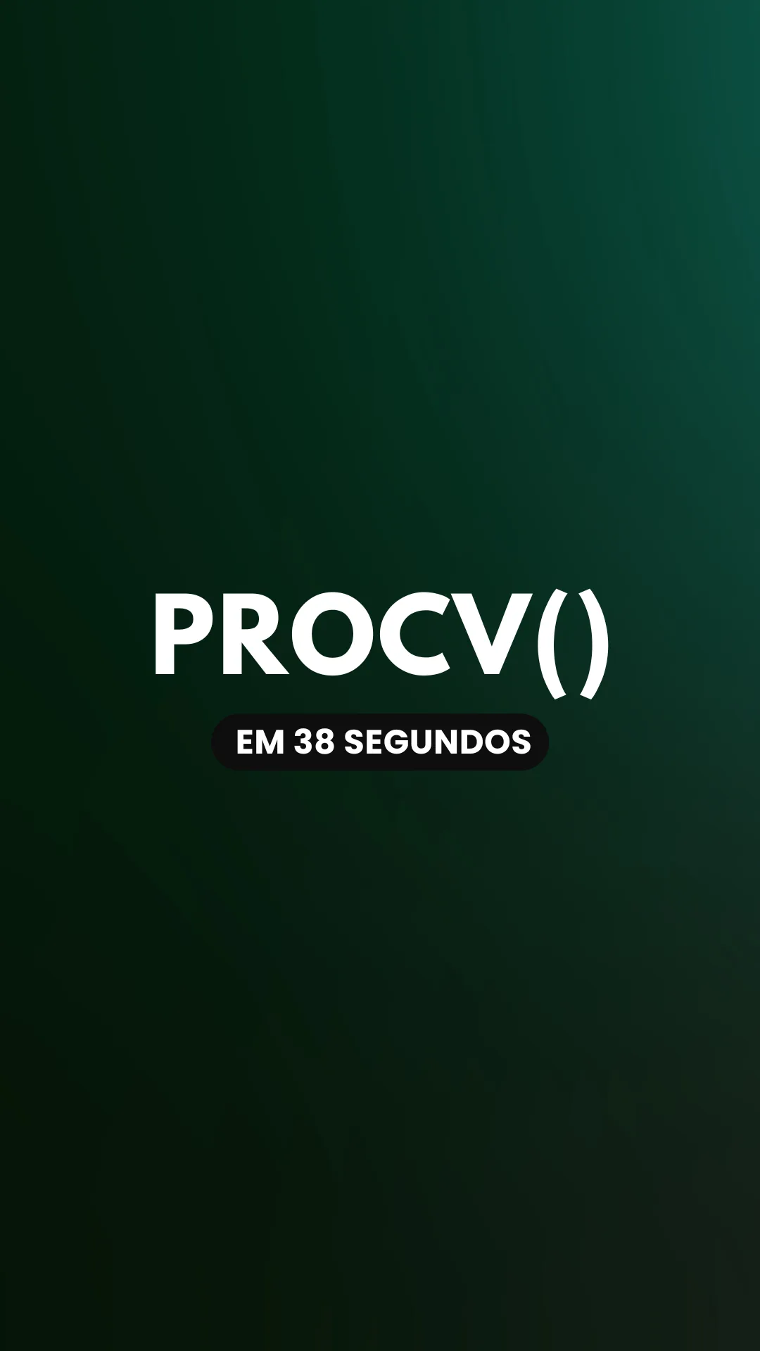 Capa do vídeo: Função PROCV(): busque o preço de um produto em outra tabela