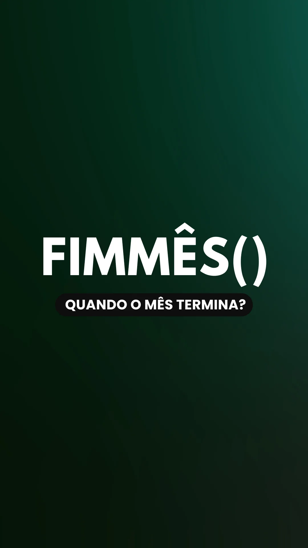 Capa do vídeo: Função FIMMÊS(): calcule o último dia do mês para vencimentos e prazos